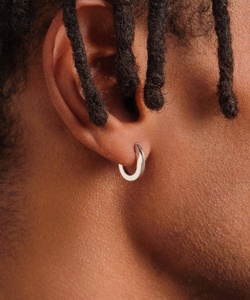 Huggie Earrings - Silver
