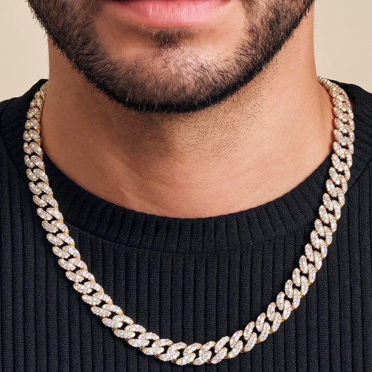 Iced Out Cuban Link Chain - 10mm - Image 1/2