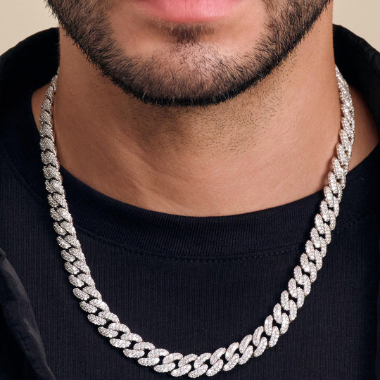 Iced Out Cuban Link Chain - 10mm - Image 2/2