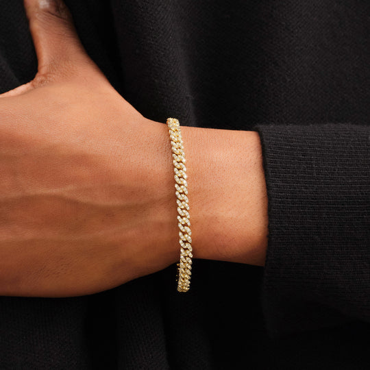 Iced Out Cuban Link Bracelet  5mm - Image 6/7