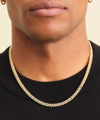 Iced Out Cuban Link Chain - 5mm