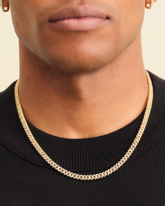 Iced Out Cuban Link Chain - 5mm - Image 2/2