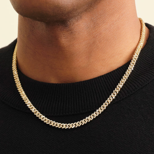 Iced Out Cuban Link Chain  5mm - Image 3/7