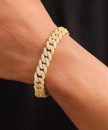 Iced Out Cuban Link Bracelet - 10mm