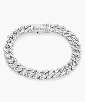 Picture of Iced Out Cuban Link Bracelet - 10mm