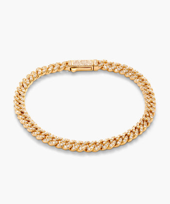 Iced Out Cuban Link Bracelet - 5mm