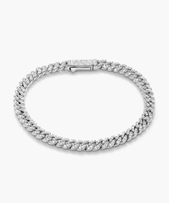 Picture of Iced Out Cuban Link Bracelet - 5mm