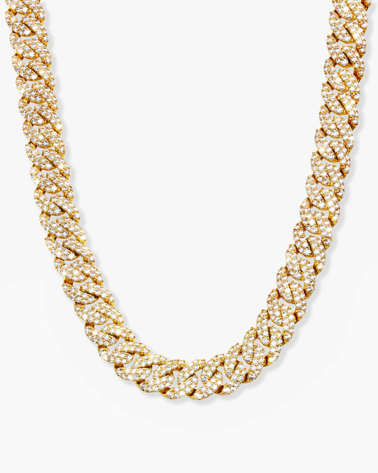 Iced Out Cuban Link Chain  10mm - Image 1/7