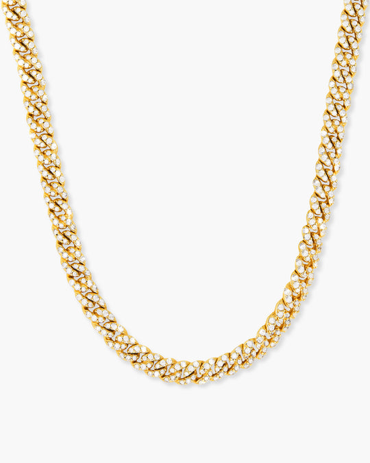 Iced Out Cuban Link Chain - 5mm - Image 1/2