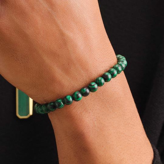 Blazing GREEN Tiger Eye bead bracelet MEN Stretch 10mm 7, 7.5, 8, or 8.5  inch | eBay