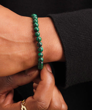 Malachite Beaded Bracelet