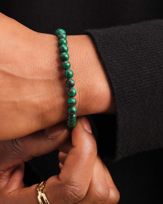 Malachite Beaded Bracelet - Image 2/2