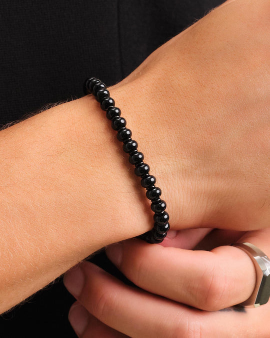 Onyx Beaded Bracelet - Black - Image 2/2