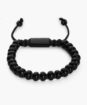 Onyx Beaded Bracelet - Black