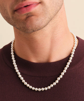 Pearl Rondelle Necklace - 6mm