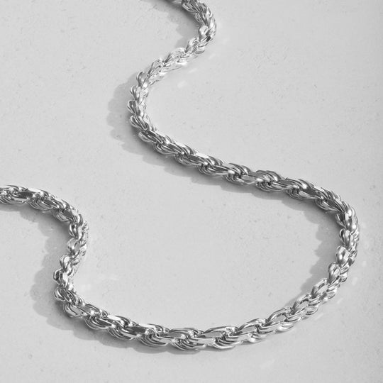 White Gold Rope Chain  2mm - Image 4/7
