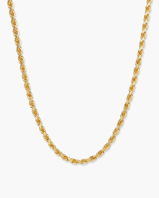 Solid Gold Rope Chain - 2mm - Image 1/2