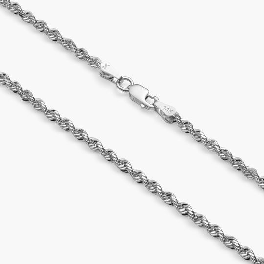 White Gold Rope Chain  2mm - Image 5/7