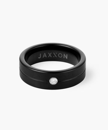 Picture of Single Stud Tungsten Band - Black