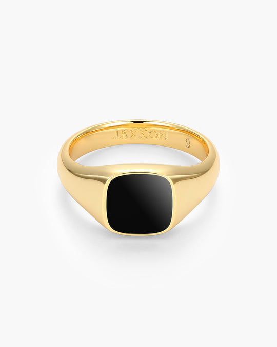 Square Signet Ring - Gold - Image 1/2