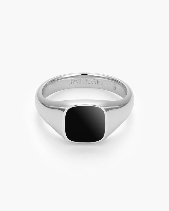Square Signet Ring - Silver - Image 1/2