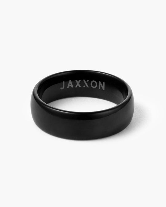 Traditional Tungsten Band - Black - Image 1/2