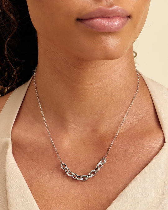 Women's Center Link Charm Chain - 1mm - Image 2/2
