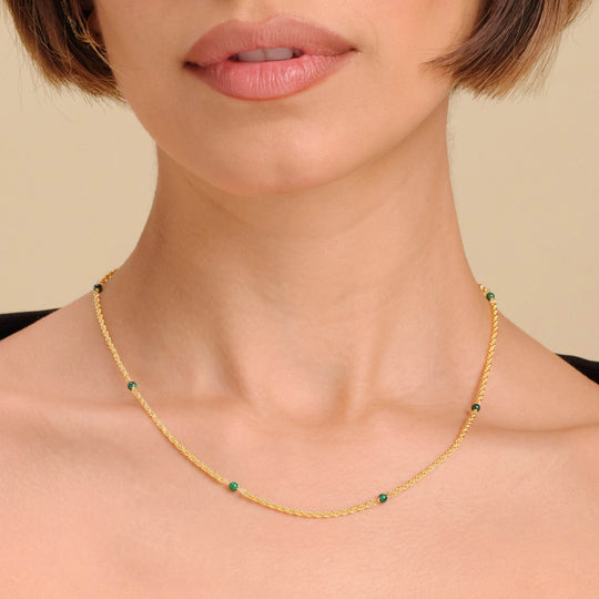 Women's Malachite Rope Chain - Image 2/2