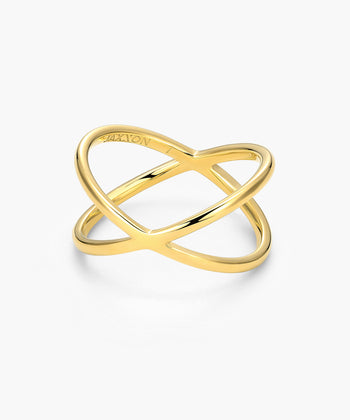 Picture of Women's Crossover Ring - Gold