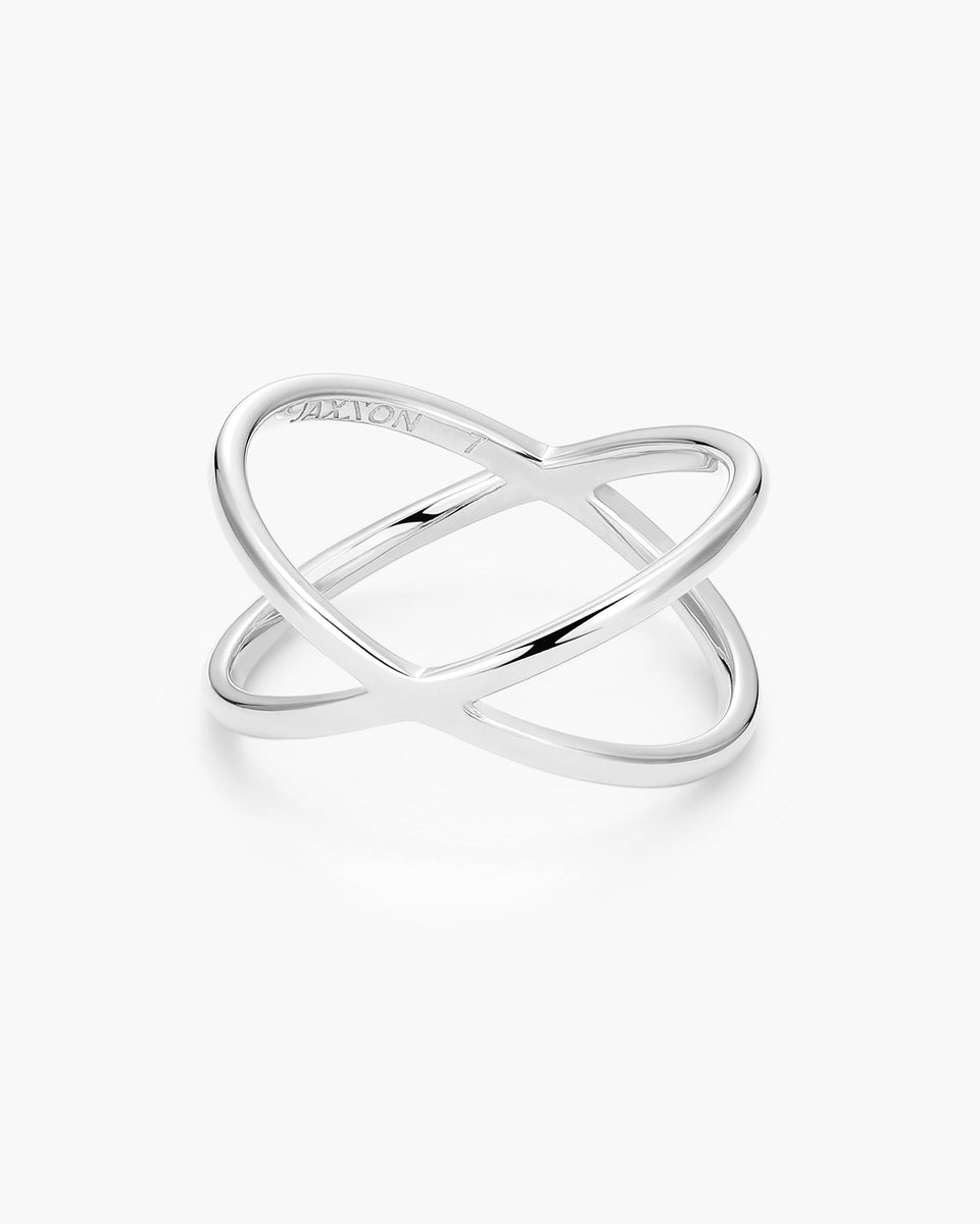 Women's Crossover Ring - Silver