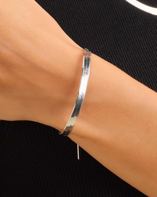 Women's Herringbone Chain Bracelet - 5mm - Image 2/2