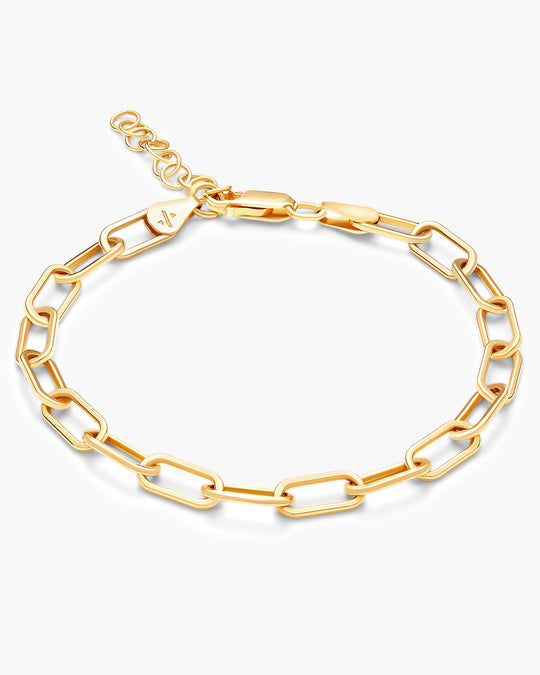 Women's Paperclip Chain Bracelet - 5mm - Image 1/2