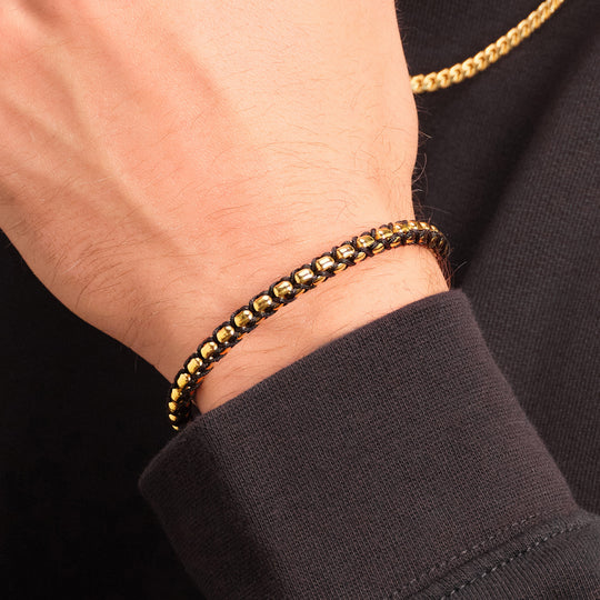 Beautiful Tri-Color Woven Gold Bracelet - Calhoun Jewelers