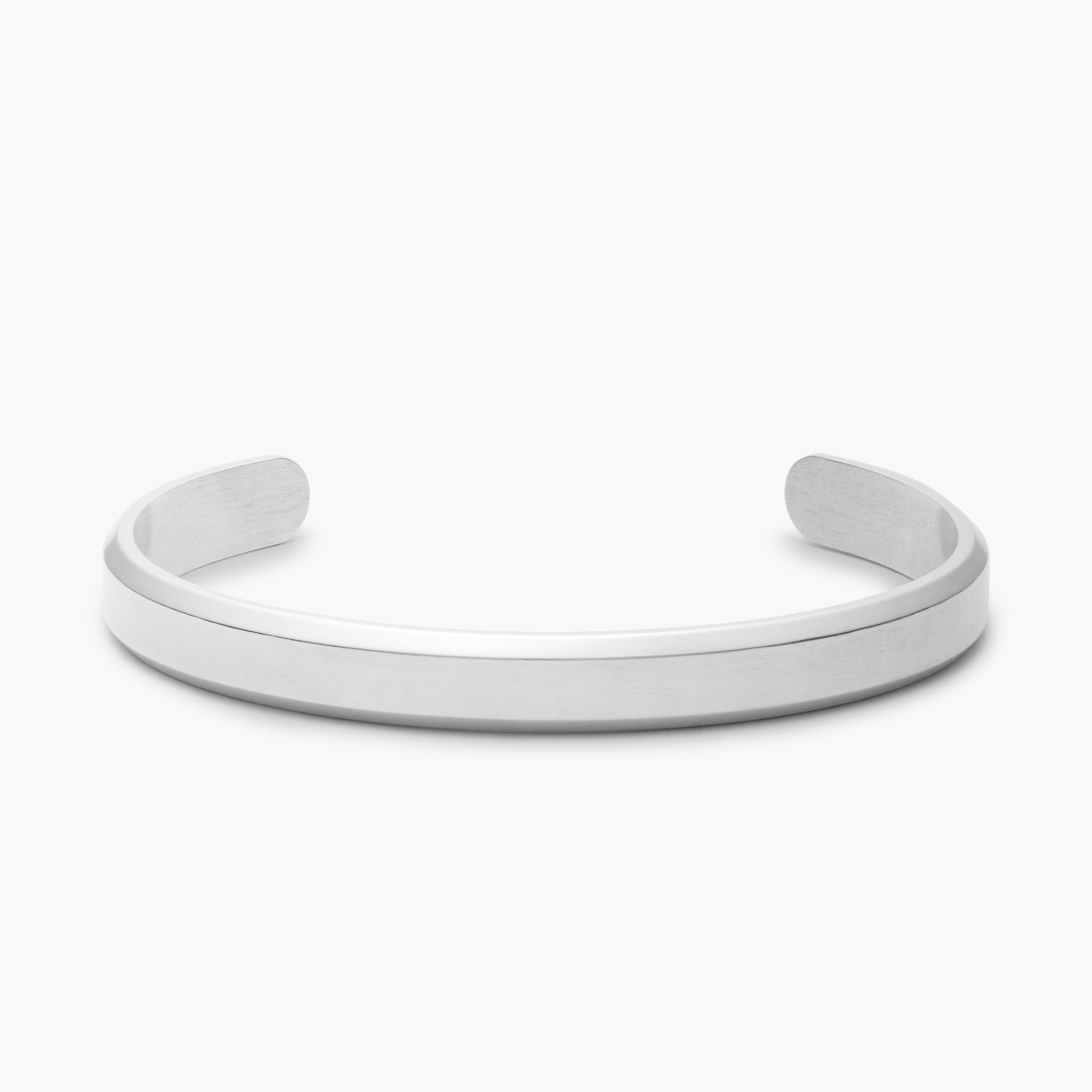 Plain Sterling Silver C-Band Bracelet