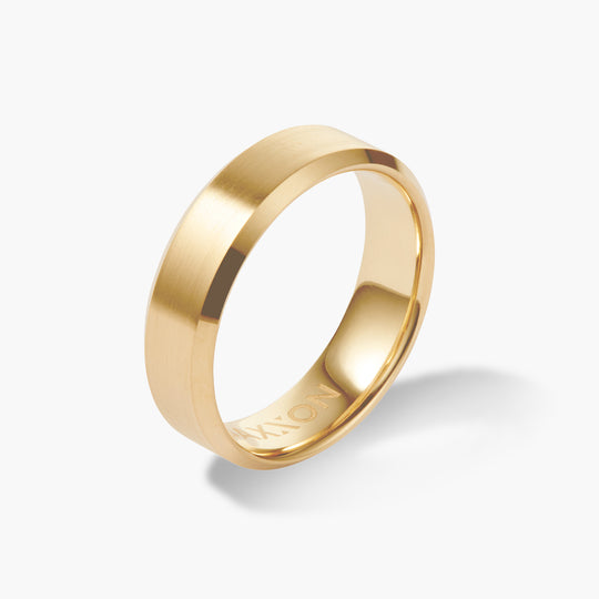 Beveled Tungsten Band  Gold - Image 5/7