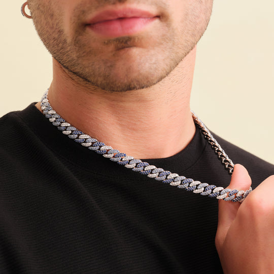 JAXXON 10mm Cuban Link Silver Chain | 22