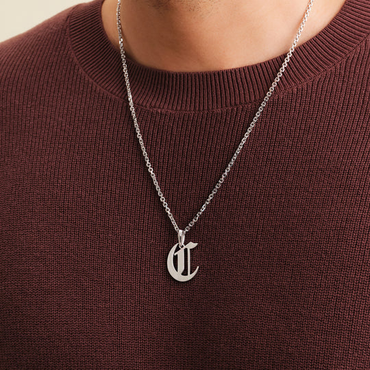 Letter C Pendant Necklace | JAXXON