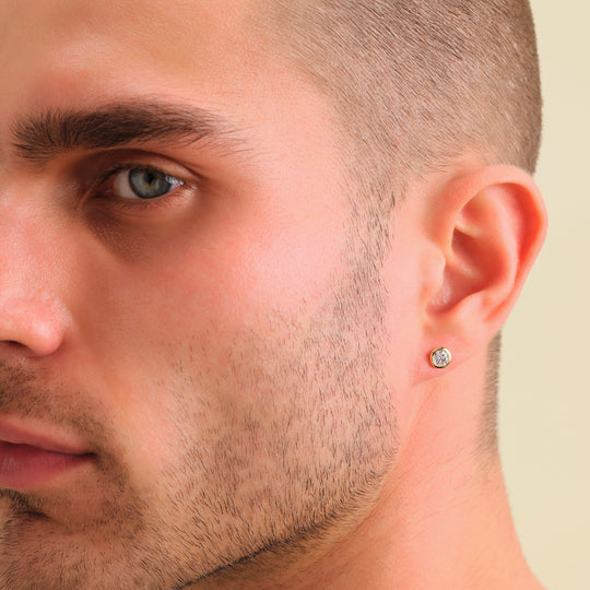 Charming Diamond Stud Earrings For Men