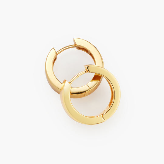 Classic Hoop Earrings  Gold - Image 5/7