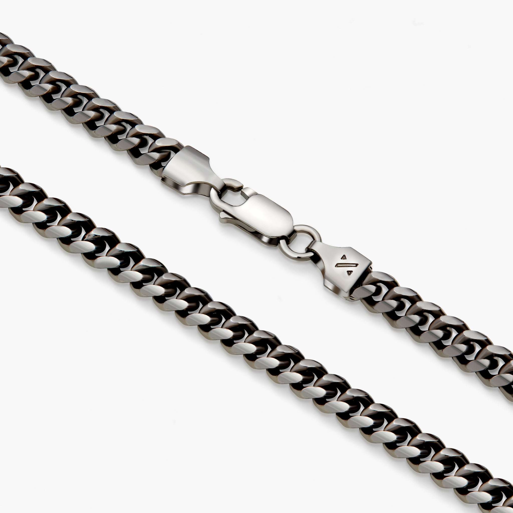 Mens Black Necklace, 5MM Black Cuban Curb Link Chain Necklace Mens Jewelry  Valentine's Day Gift -  Finland