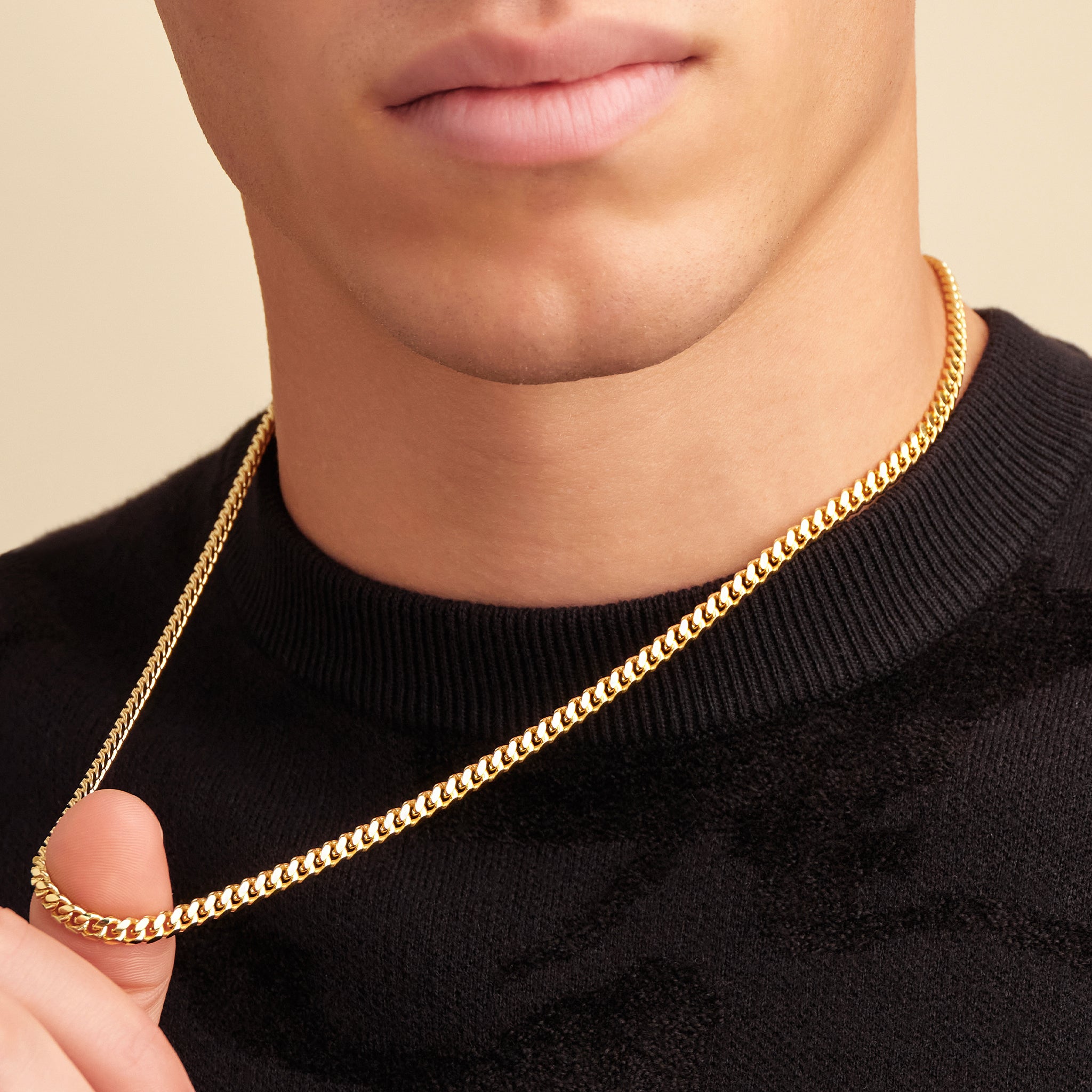 Shop Cuban Link Chain Necklace In Gold | Statement Collective