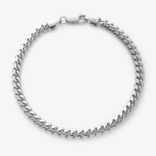 Cuban Link Bracelet - 5mm - Men's Silver Bracelet - JAXXON