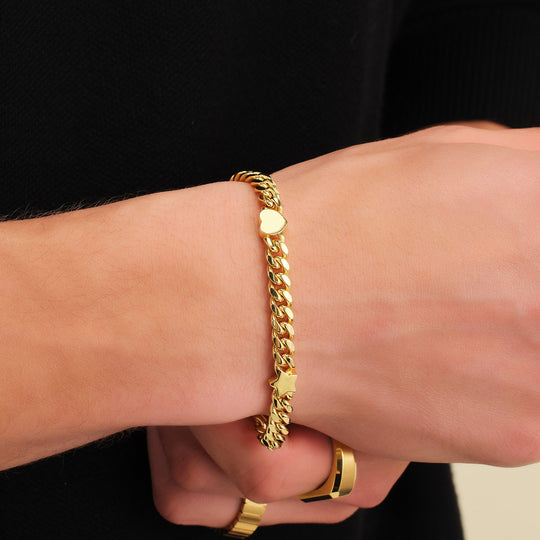 JAXXON 6mm Cable Gold Bracelet