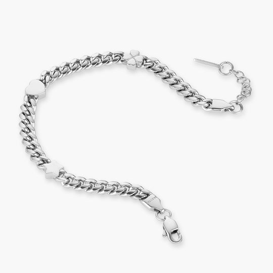 Cable Bracelet - 6mm - Men's Silver Chain Bracelet - JAXXON