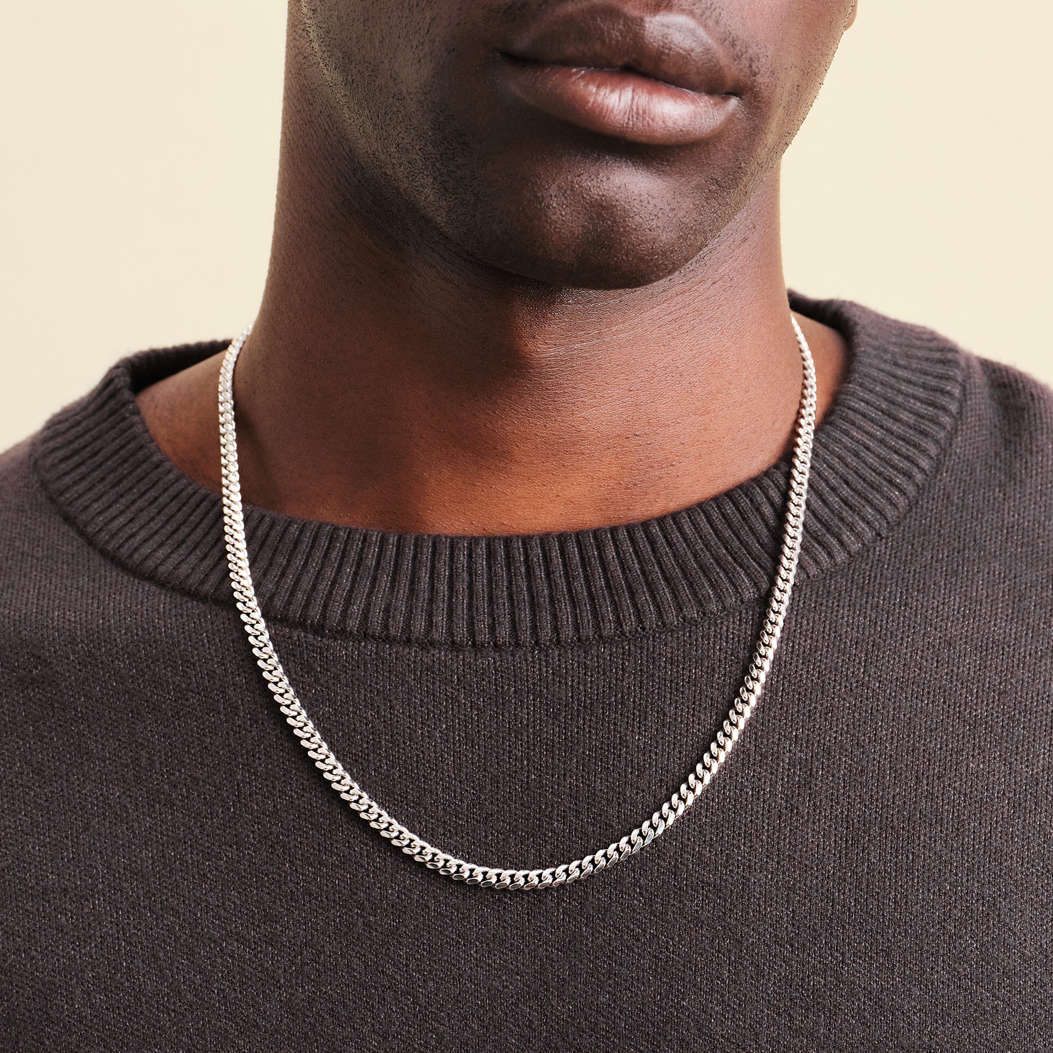 Essential Cuban Chain Necklace | Men Silver| Nominal