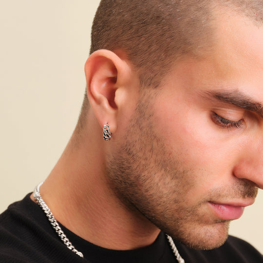 Classic Stud Earring - Men's Black Studs - JAXXON