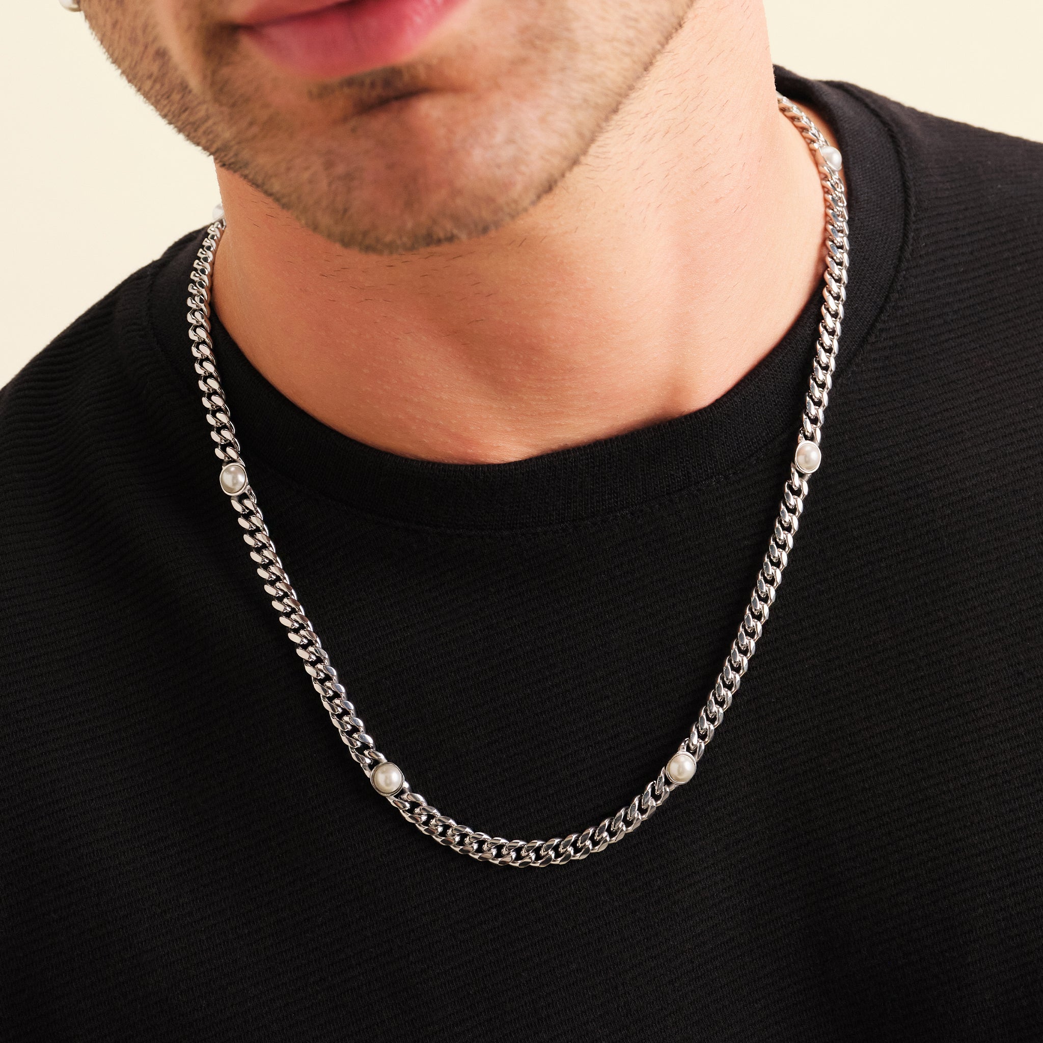 Hollywood Sensation Lock and Key Necklace with Cuban Link Chain and Toggle Clasp