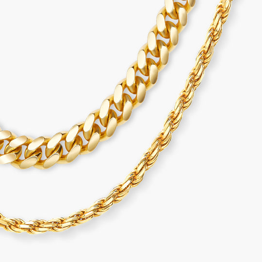 Cuban + Rope Chain Stack - Image 7/6