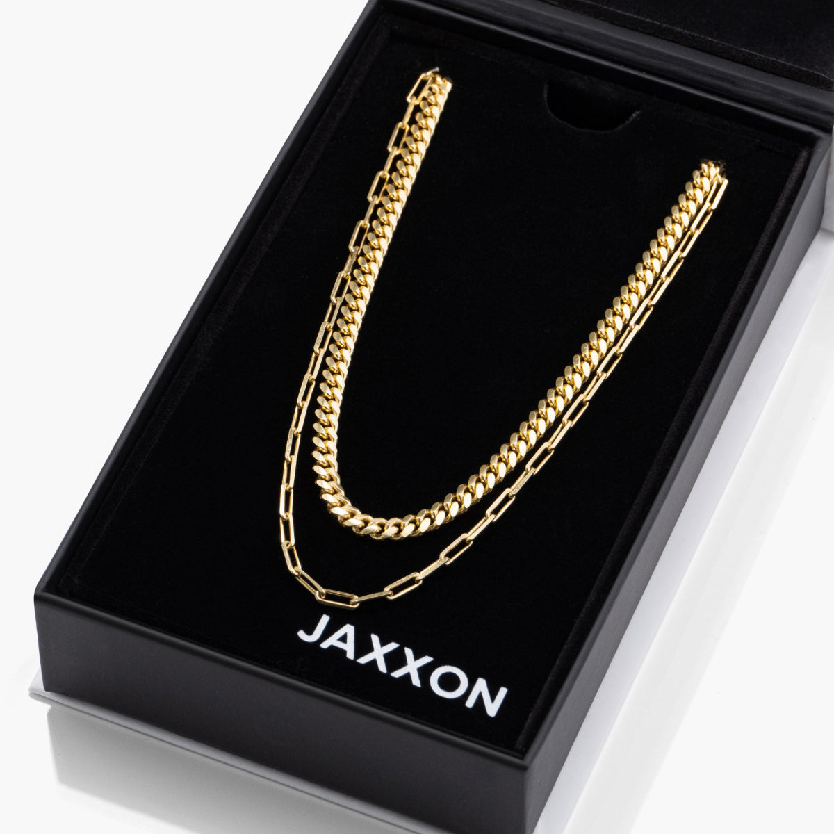 Cuban Link + Paperclip Chain Stack - Women's Bundle - JAXXON