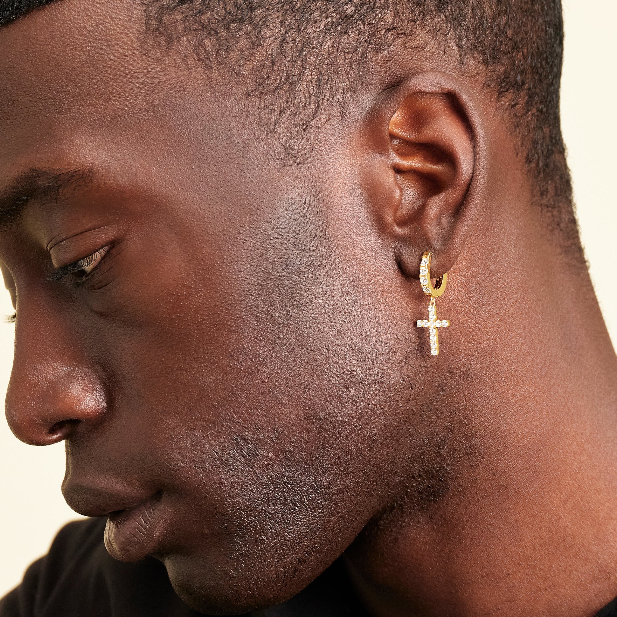 4mm Huggie Earring, Gold Vermeil | Men's Earrings | Miansai